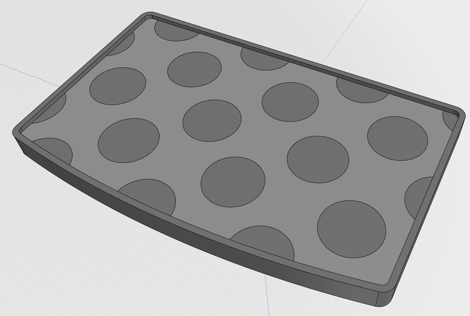 Plastic Vantastic modular campervan coffee table, circle drainage pattern top