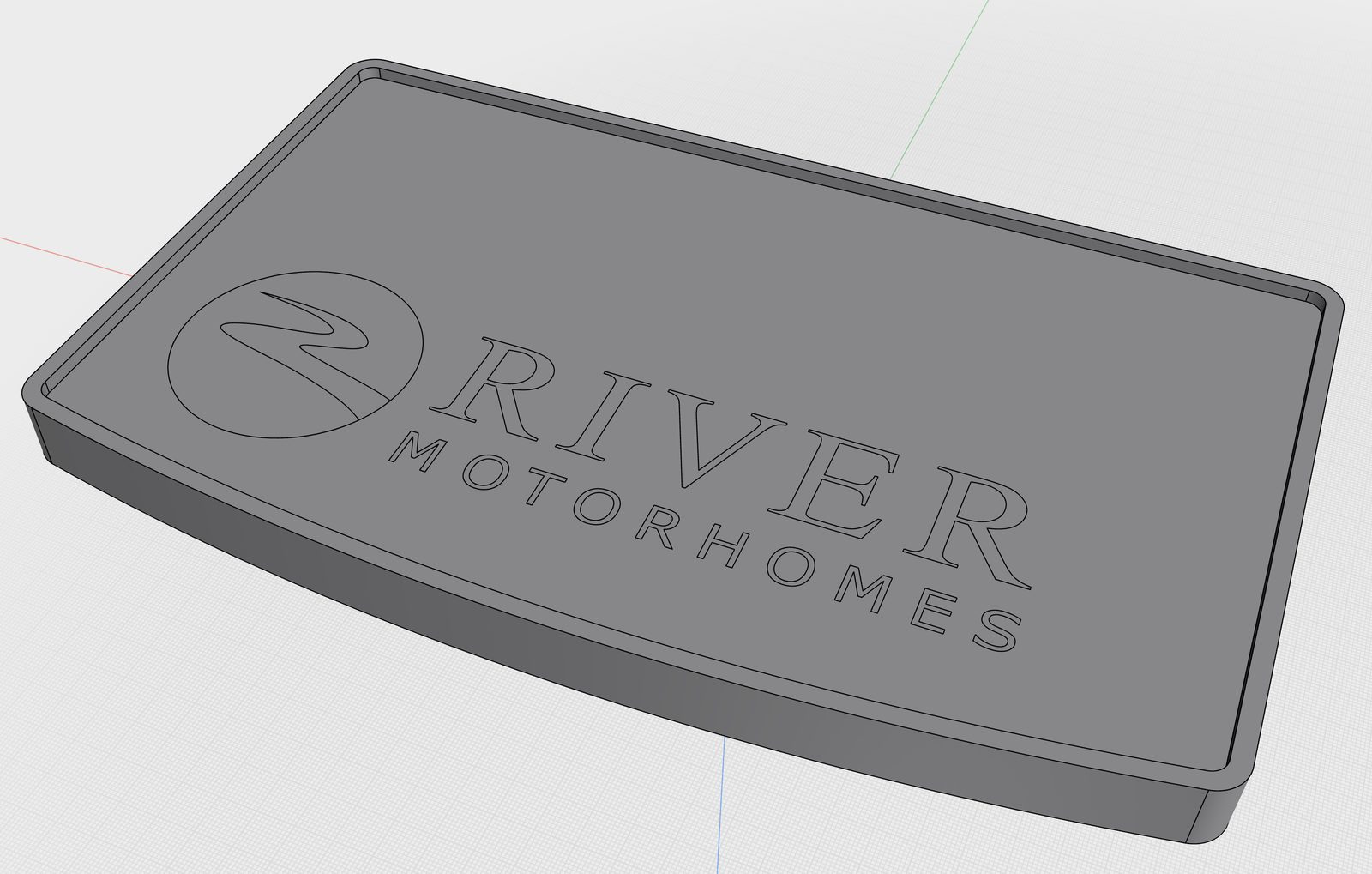 Plastic Vantastic modular campervan coffee table, custom River Motorhomes branding